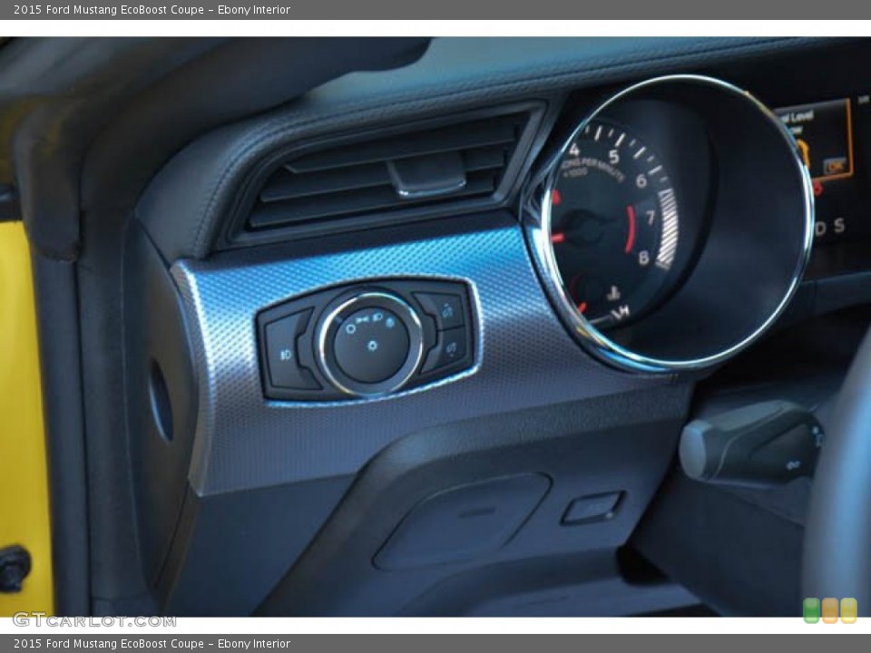Ebony Interior Controls for the 2015 Ford Mustang EcoBoost Coupe #99501238