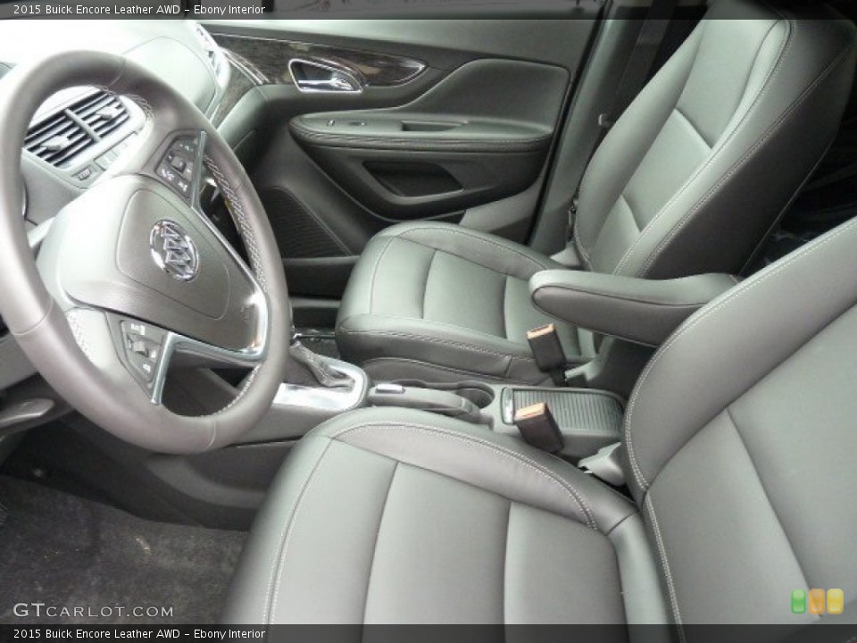 Ebony Interior Photo for the 2015 Buick Encore Leather AWD #99501880