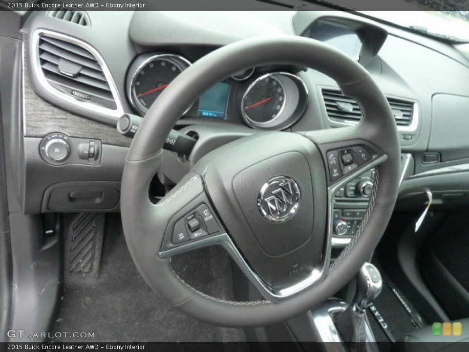Ebony Interior Steering Wheel for the 2015 Buick Encore Leather AWD #99501901