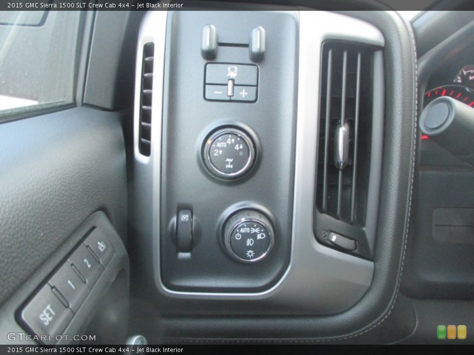 Jet Black Interior Controls for the 2015 GMC Sierra 1500 SLT Crew Cab 4x4 #99519169