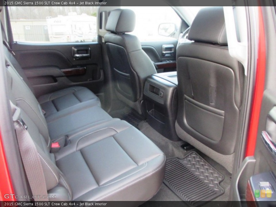 Jet Black Interior Rear Seat for the 2015 GMC Sierra 1500 SLT Crew Cab 4x4 #99519303