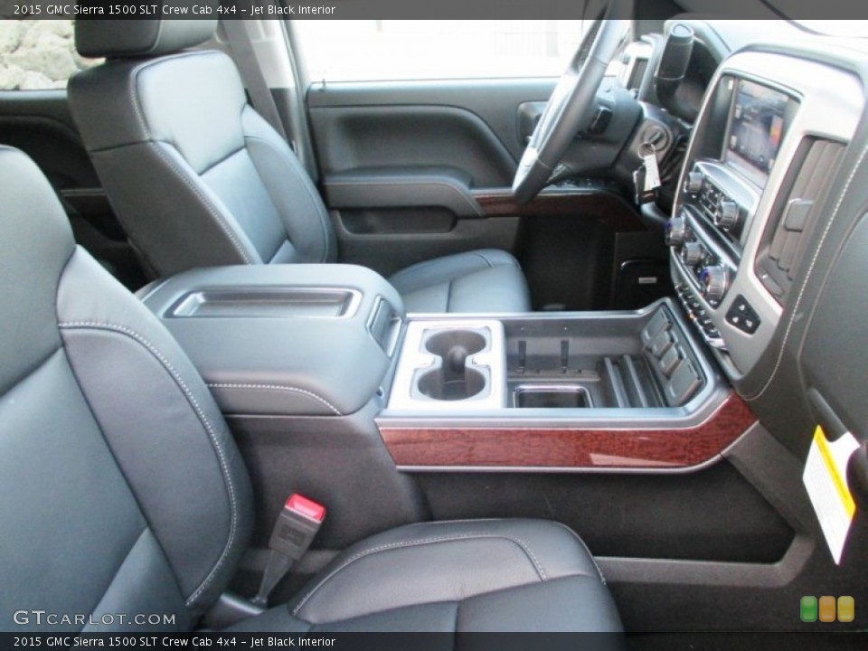 Jet Black Interior Photo for the 2015 GMC Sierra 1500 SLT Crew Cab 4x4 #99519334