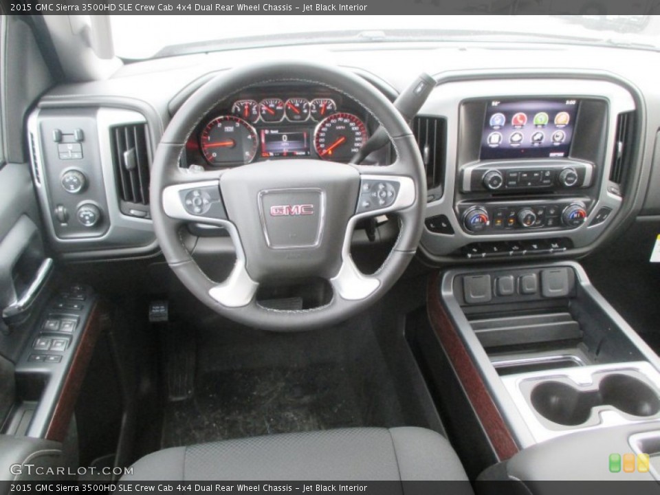 Jet Black Interior Dashboard for the 2015 GMC Sierra 3500HD SLE Crew Cab 4x4 Dual Rear Wheel Chassis #99520228