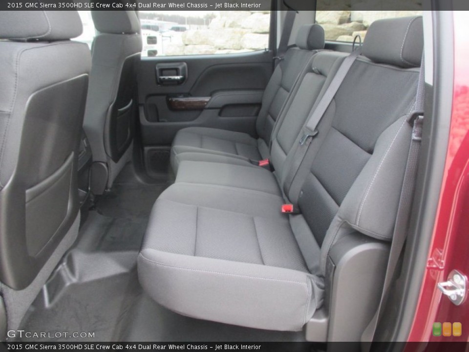 Jet Black Interior Rear Seat for the 2015 GMC Sierra 3500HD SLE Crew Cab 4x4 Dual Rear Wheel Chassis #99520231