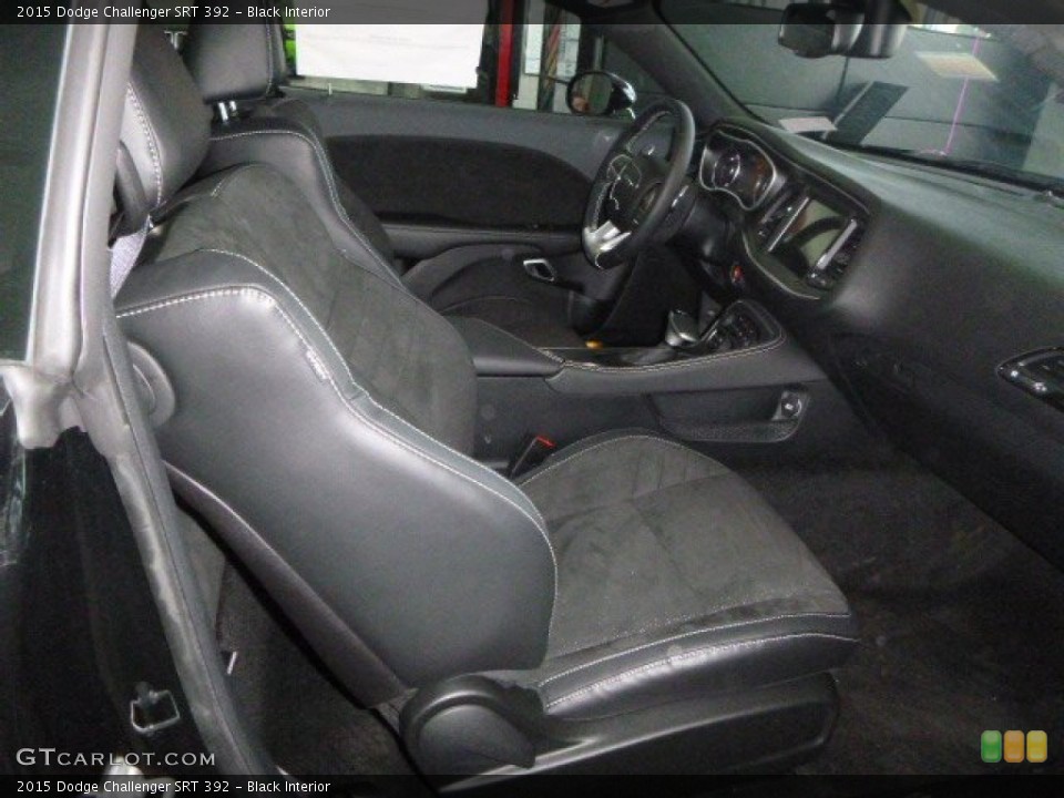 Black Interior Front Seat for the 2015 Dodge Challenger SRT 392 #99525169