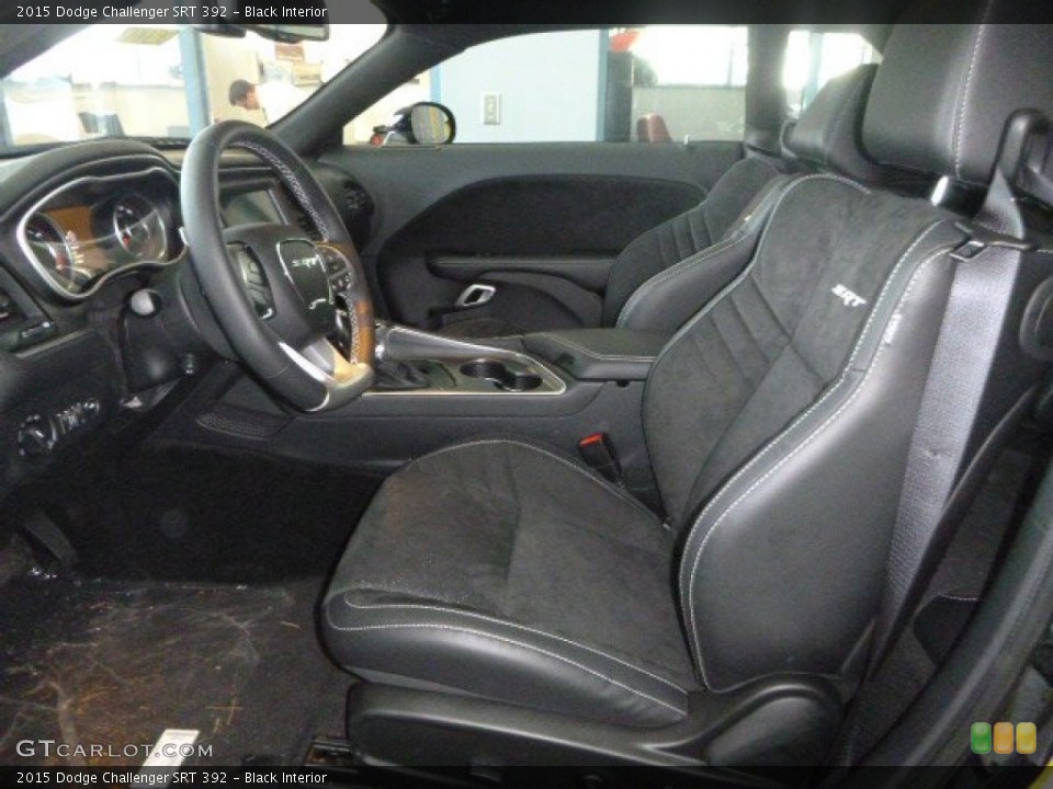 Black Interior Front Seat for the 2015 Dodge Challenger SRT 392 #99525262