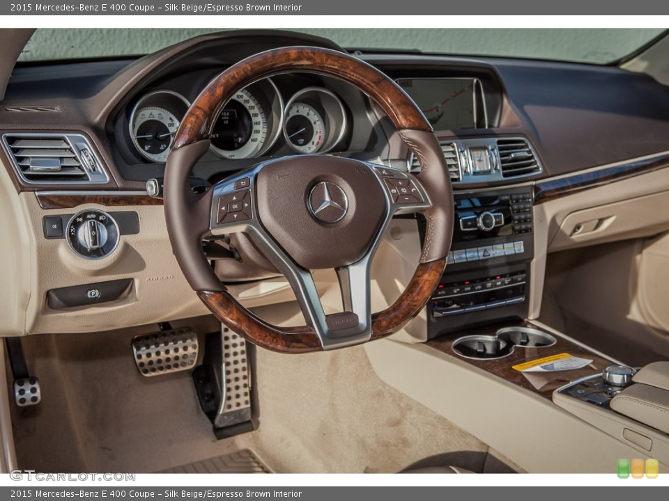 Silk Beige/Espresso Brown Interior Dashboard for the 2015 Mercedes-Benz E 400 Coupe #99527524