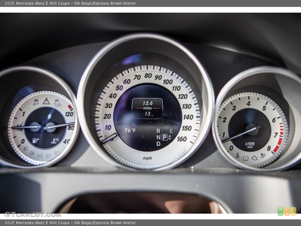 Silk Beige/Espresso Brown Interior Gauges for the 2015 Mercedes-Benz E 400 Coupe #99527557