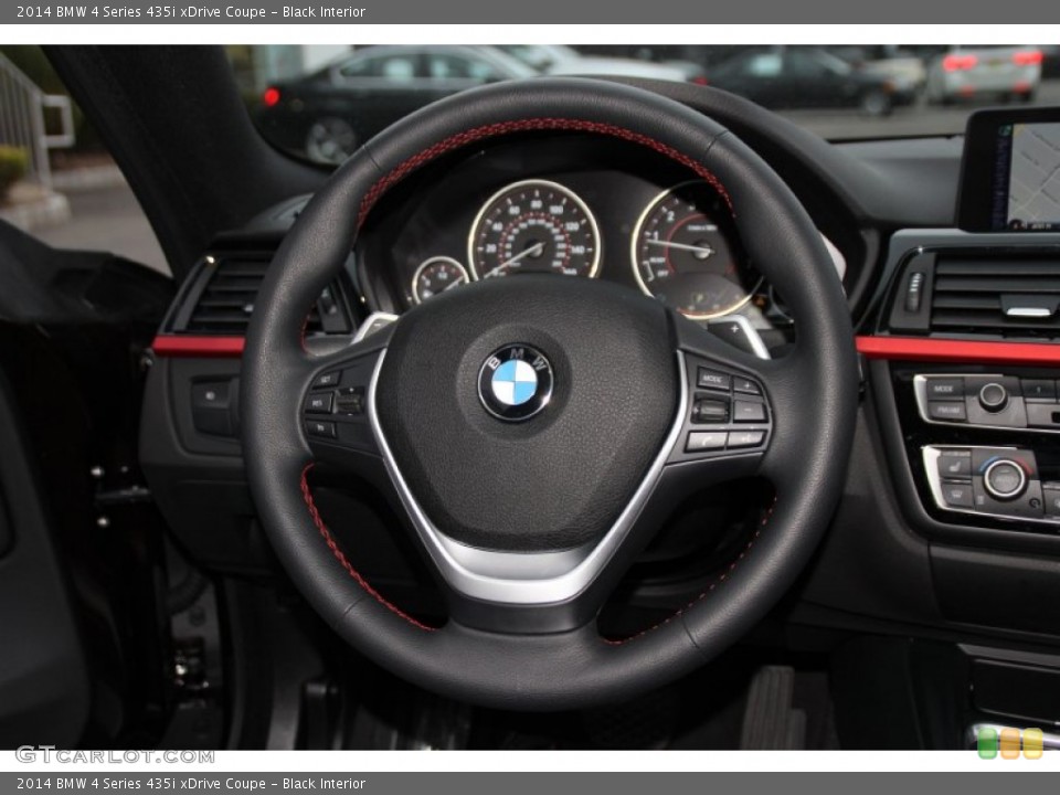 Black Interior Steering Wheel for the 2014 BMW 4 Series 435i xDrive Coupe #99532587