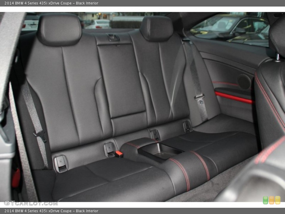 Black Interior Rear Seat for the 2014 BMW 4 Series 435i xDrive Coupe #99532755