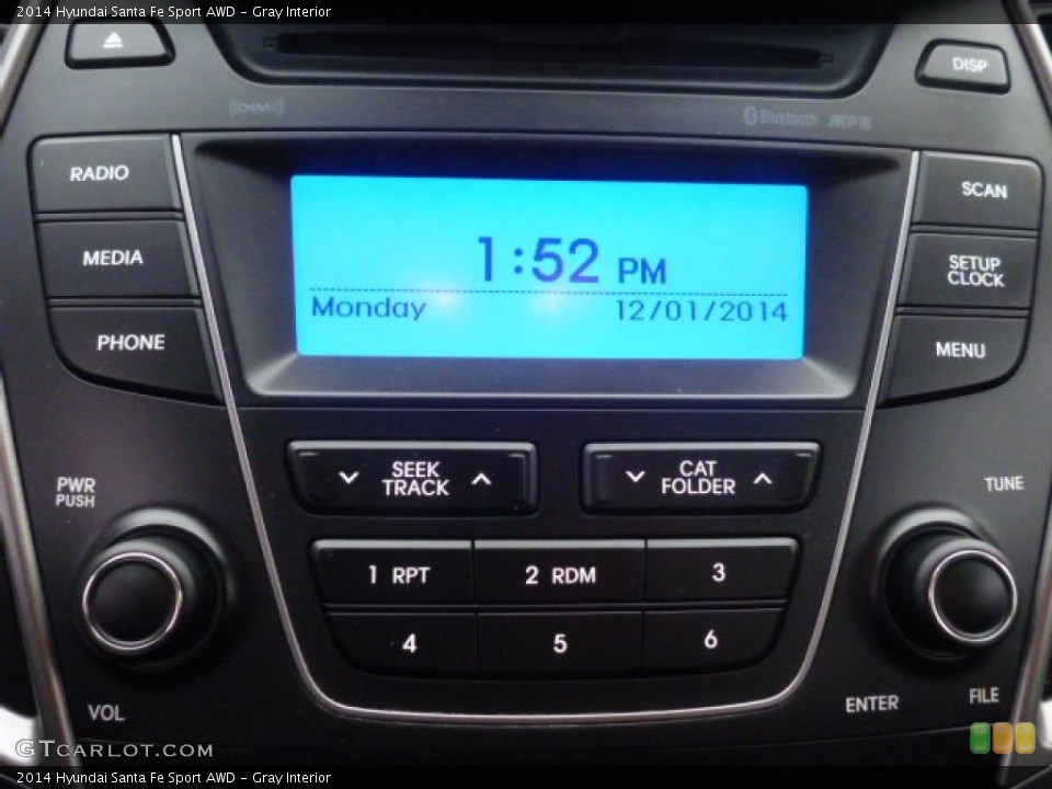 Gray Interior Audio System for the 2014 Hyundai Santa Fe Sport AWD #99536916