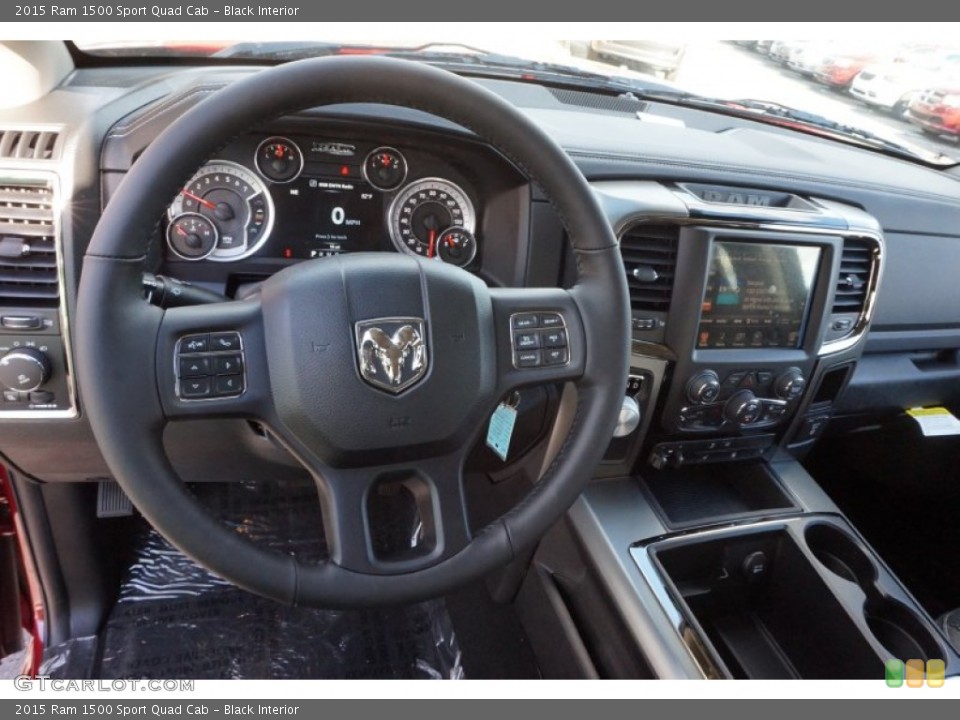 Black Interior Dashboard for the 2015 Ram 1500 Sport Quad Cab #99540915