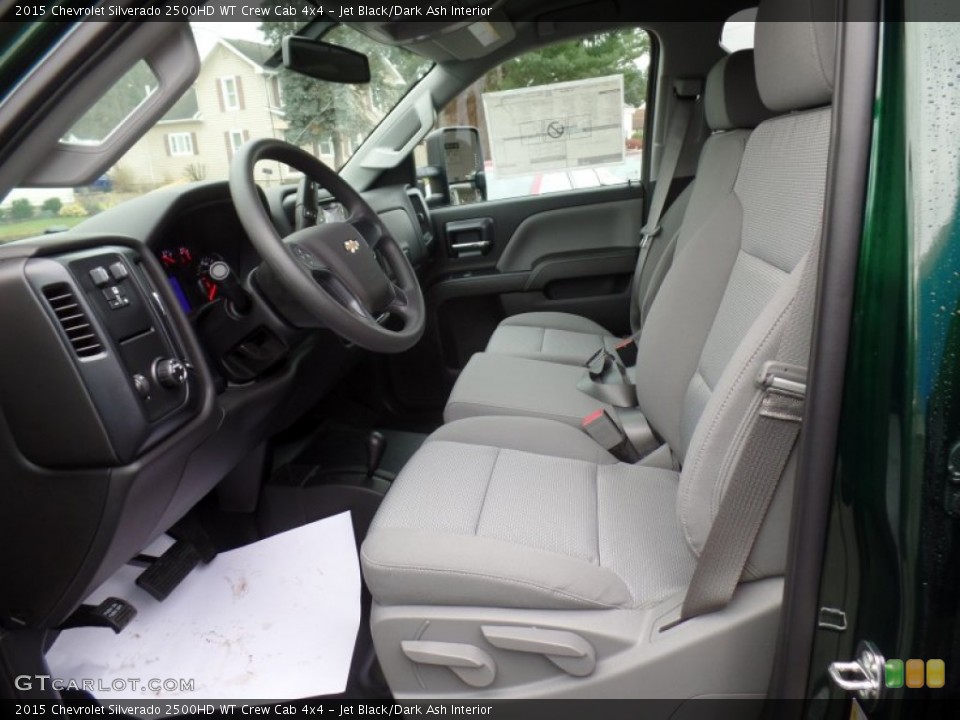 Jet Black/Dark Ash Interior Photo for the 2015 Chevrolet Silverado 2500HD WT Crew Cab 4x4 #99542880