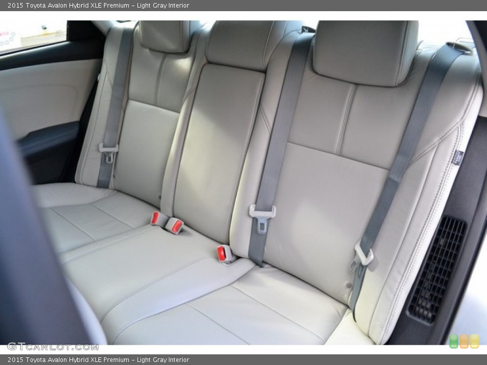 Light Gray Interior Rear Seat for the 2015 Toyota Avalon Hybrid XLE Premium #99544101