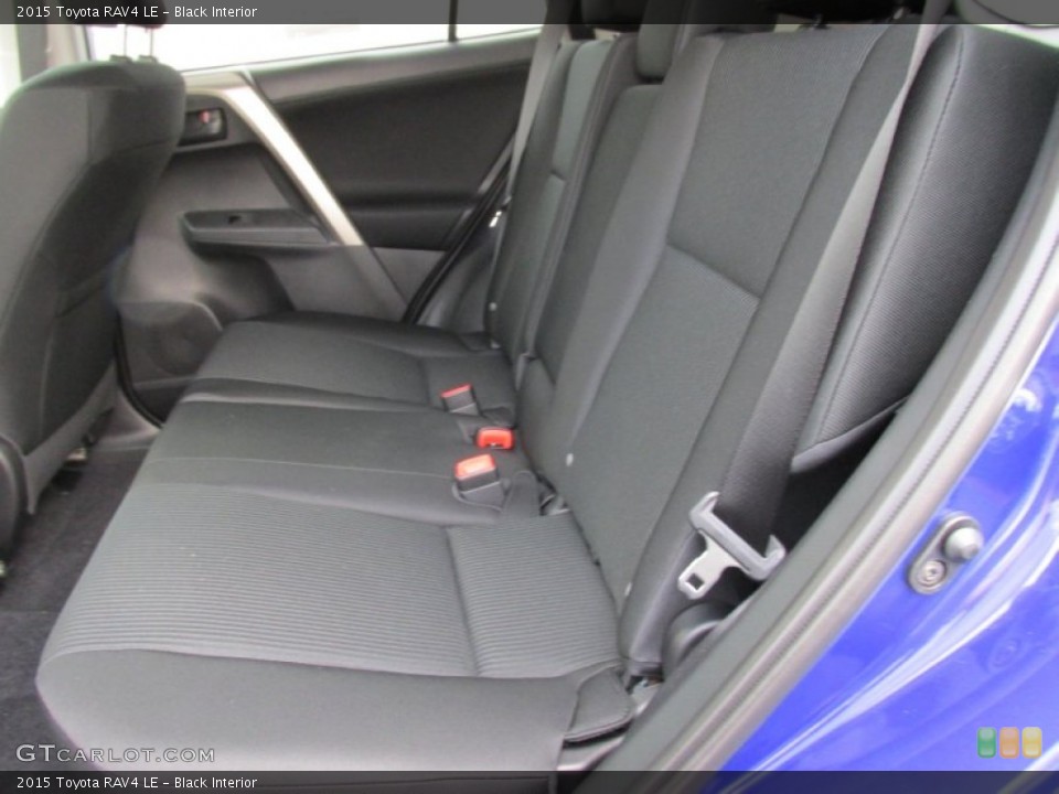 Black Interior Rear Seat for the 2015 Toyota RAV4 LE #99548781