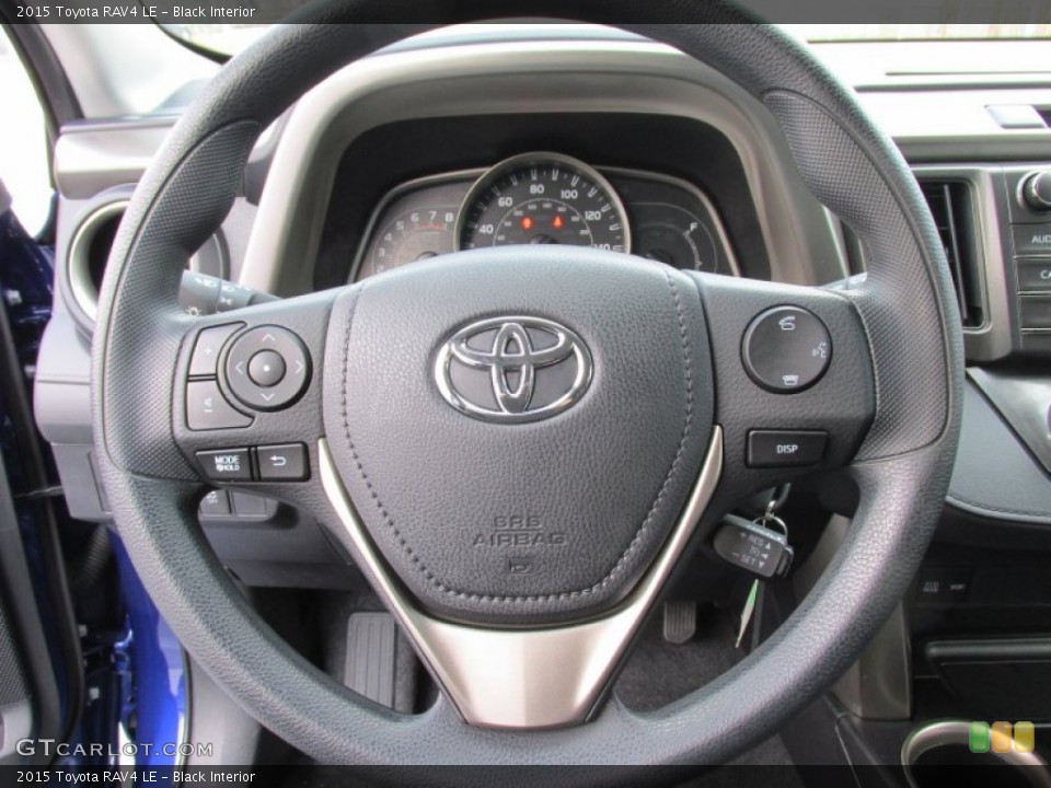 Black Interior Steering Wheel for the 2015 Toyota RAV4 LE #99548916