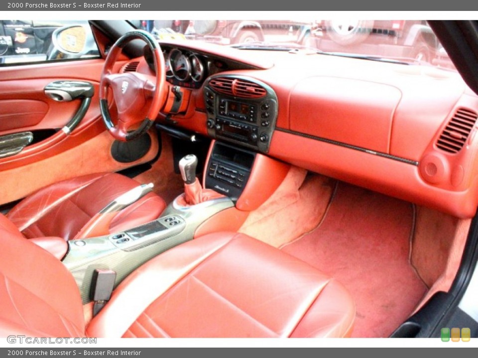 Boxster Red Interior Photo for the 2000 Porsche Boxster S #99550235