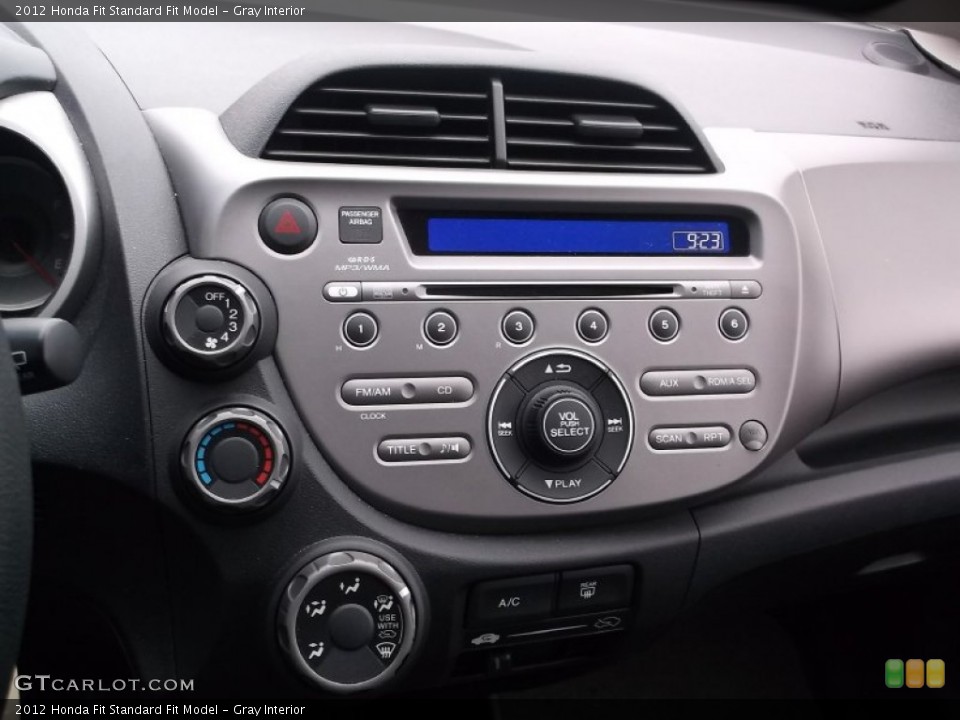 Gray Interior Controls for the 2012 Honda Fit  #99556405