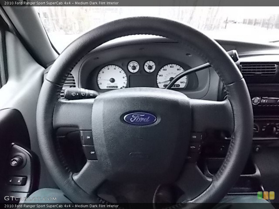 Medium Dark Flint Interior Steering Wheel for the 2010 Ford Ranger Sport SuperCab 4x4 #99557455