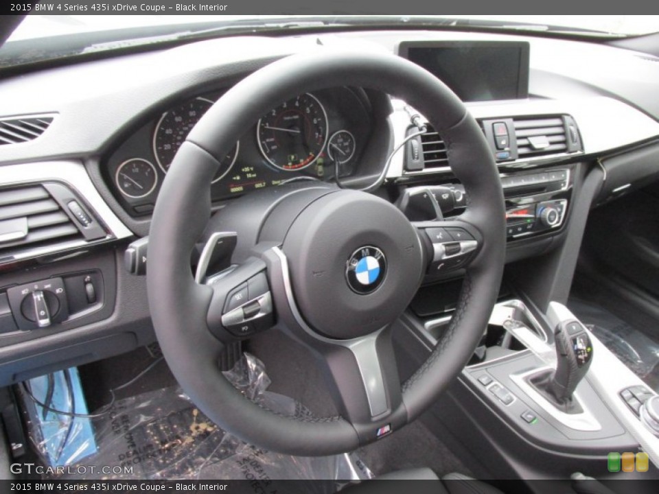 Black Interior Steering Wheel for the 2015 BMW 4 Series 435i xDrive Coupe #99563863