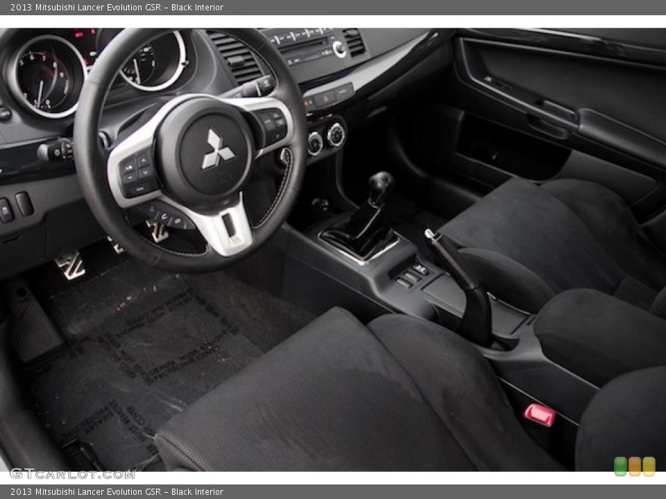 Black 2013 Mitsubishi Lancer Evolution Interiors