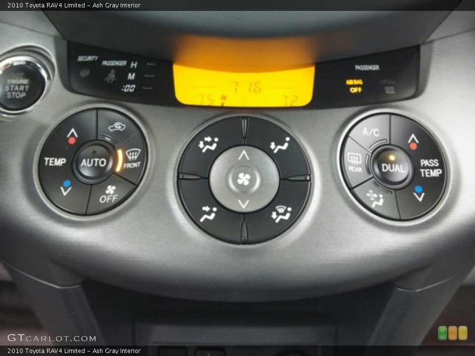 Ash Gray Interior Controls for the 2010 Toyota RAV4 Limited #99578008