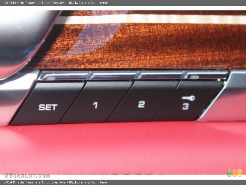 Black/Carrera Red Interior Controls for the 2014 Porsche Panamera Turbo Executive #99578929