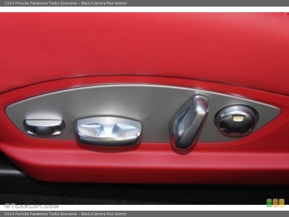 Black/Carrera Red Interior Controls for the 2014 Porsche Panamera Turbo Executive #99578970