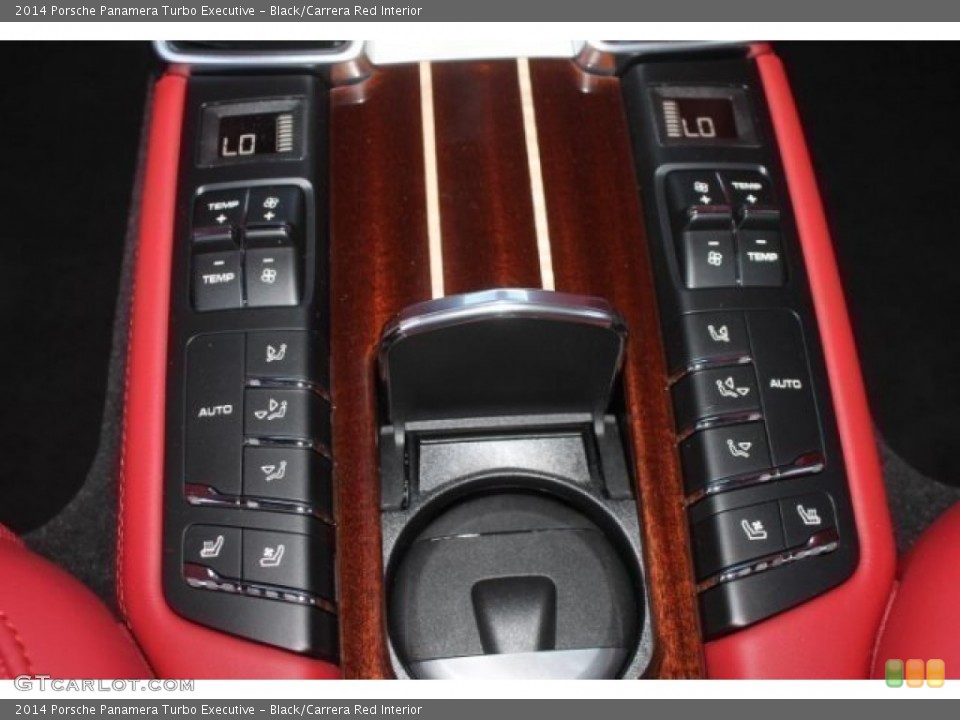 Black/Carrera Red Interior Controls for the 2014 Porsche Panamera Turbo Executive #99579500
