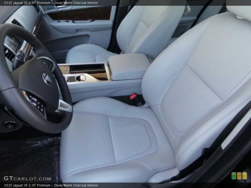 Dove/Warm Charcoal Interior Front Seat for the 2015 Jaguar XF 2.0T Premium #99587053