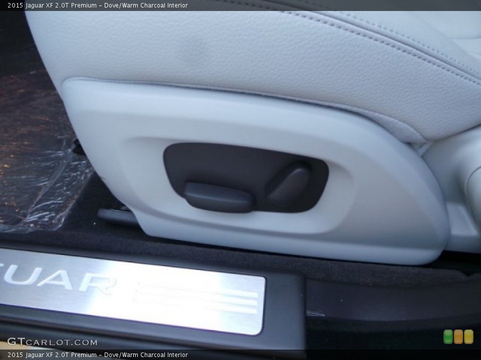 Dove/Warm Charcoal Interior Controls for the 2015 Jaguar XF 2.0T Premium #99587071