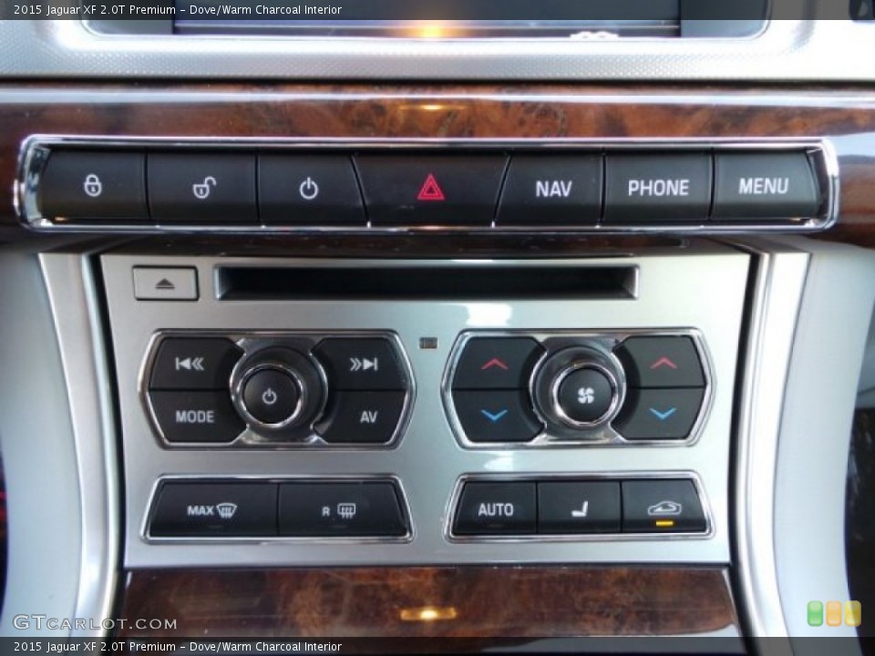 Dove/Warm Charcoal Interior Controls for the 2015 Jaguar XF 2.0T Premium #99587161