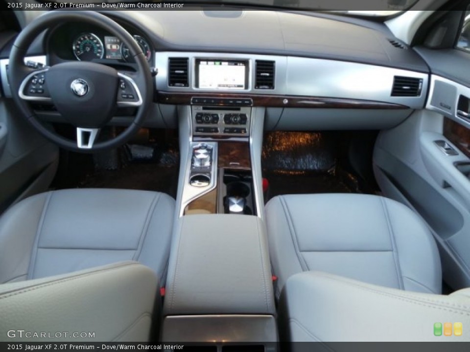 Dove/Warm Charcoal Interior Dashboard for the 2015 Jaguar XF 2.0T Premium #99587242