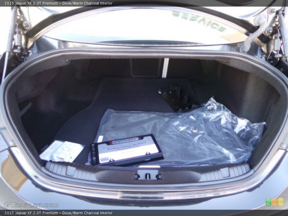 Dove/Warm Charcoal Interior Trunk for the 2015 Jaguar XF 2.0T Premium #99587271