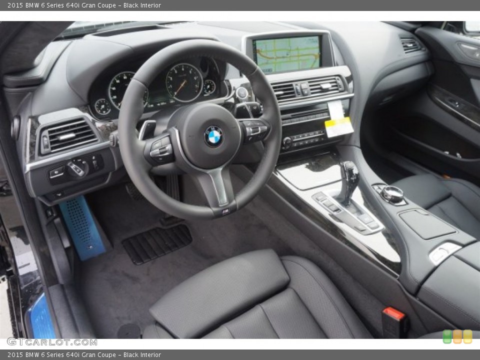 Black Interior Prime Interior for the 2015 BMW 6 Series 640i Gran Coupe #99587932