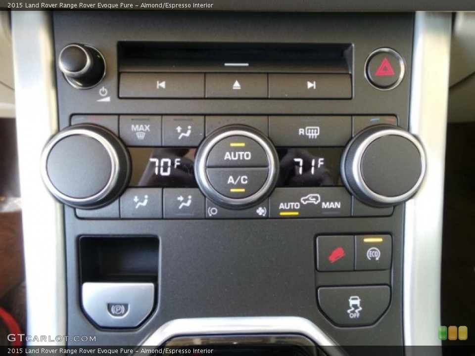 Almond/Espresso Interior Controls for the 2015 Land Rover Range Rover Evoque Pure #99588403
