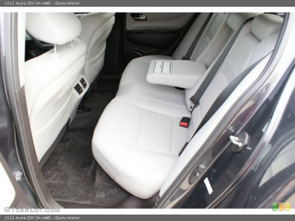 Ebony Interior Rear Seat for the 2013 Acura ZDX SH-AWD #99590764