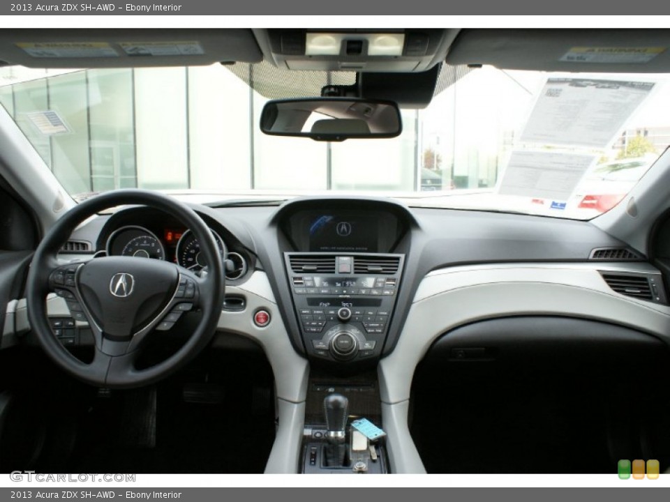 Ebony Interior Dashboard for the 2013 Acura ZDX SH-AWD #99590961