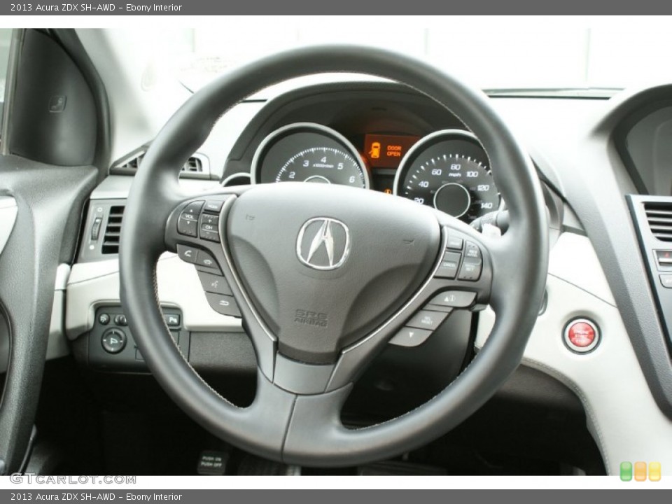 Ebony Interior Steering Wheel for the 2013 Acura ZDX SH-AWD #99591004
