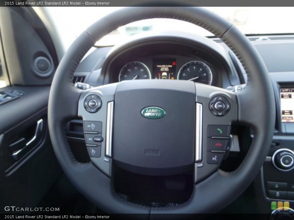 Ebony Interior Steering Wheel for the 2015 Land Rover LR2  #99592429