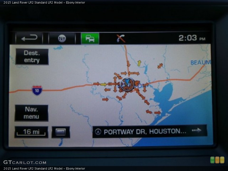 Ebony Interior Navigation for the 2015 Land Rover LR2  #99593335