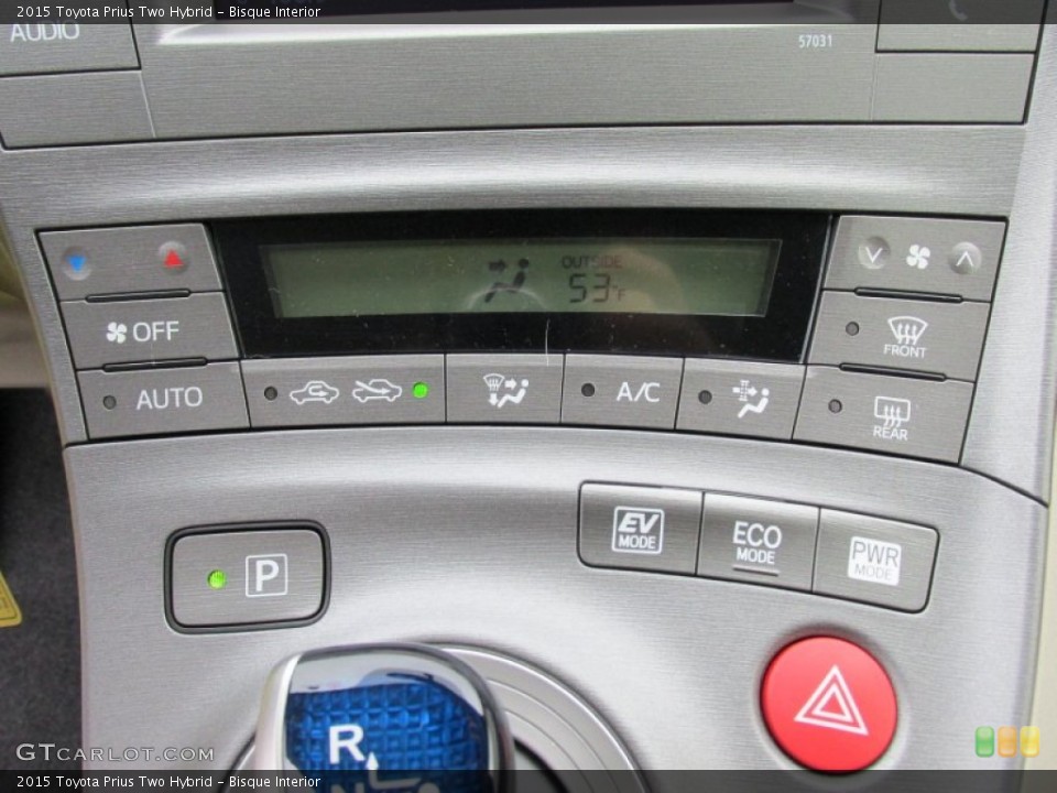 Bisque Interior Controls for the 2015 Toyota Prius Two Hybrid #99593632