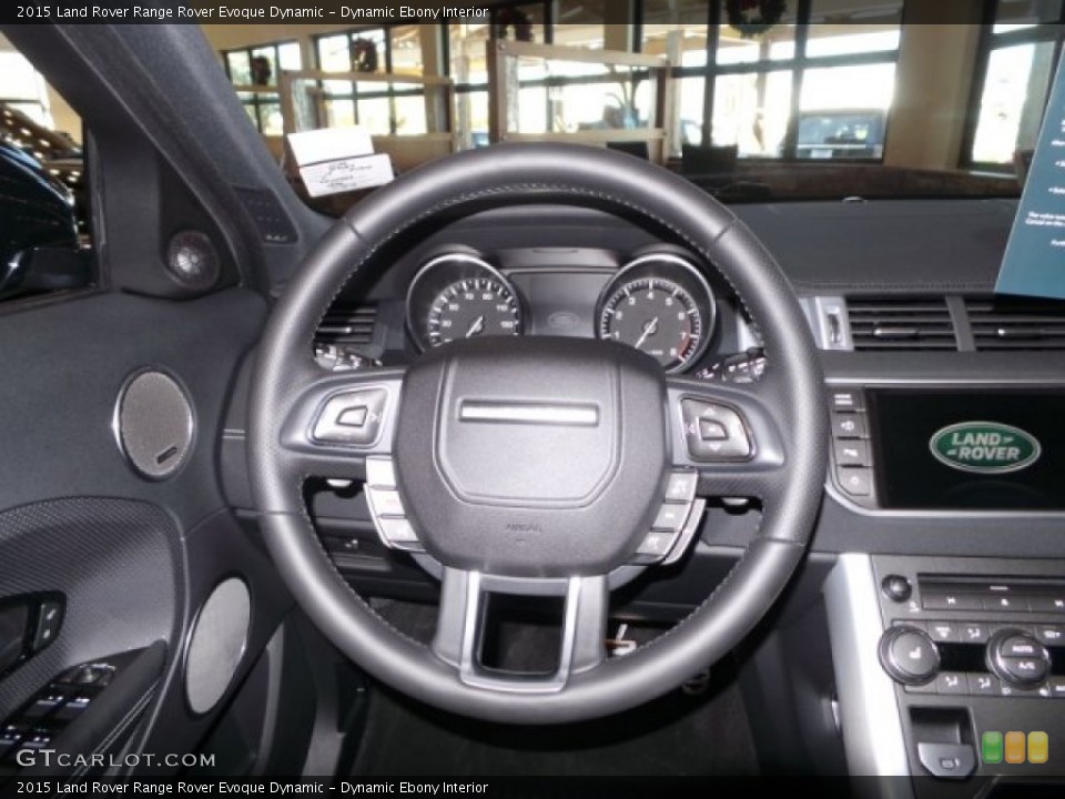 Dynamic Ebony Interior Steering Wheel for the 2015 Land Rover Range Rover Evoque Dynamic #99593704