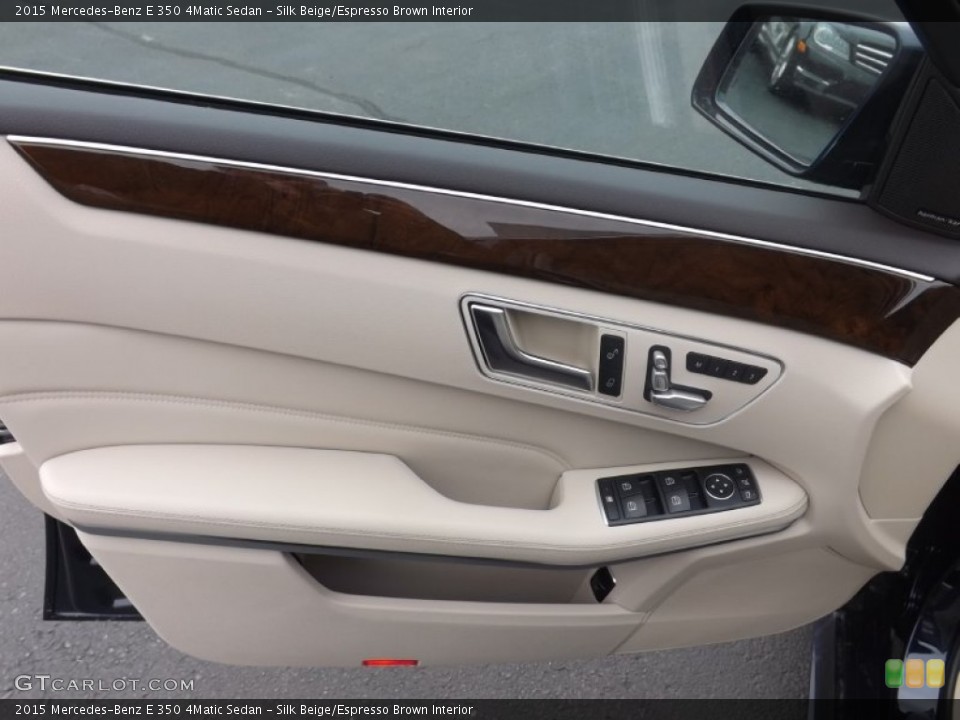 Silk Beige/Espresso Brown Interior Door Panel for the 2015 Mercedes-Benz E 350 4Matic Sedan #99594190
