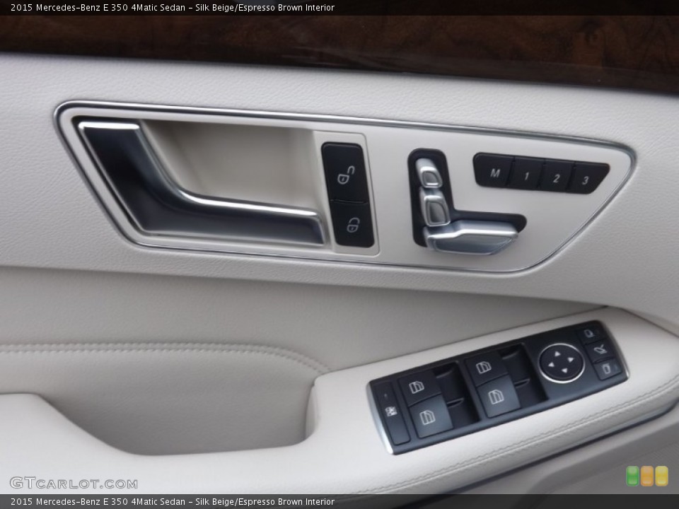 Silk Beige/Espresso Brown Interior Controls for the 2015 Mercedes-Benz E 350 4Matic Sedan #99594202