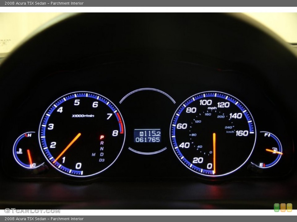 Parchment Interior Gauges for the 2008 Acura TSX Sedan #99598057