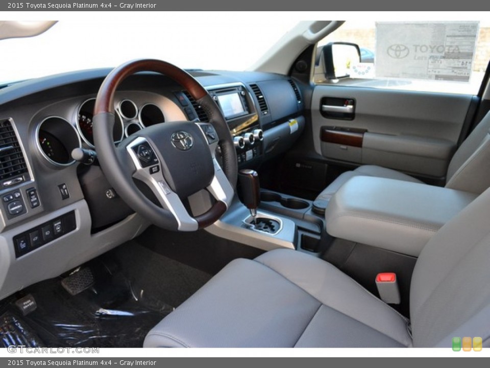 Gray Interior Prime Interior for the 2015 Toyota Sequoia Platinum 4x4 #99598167
