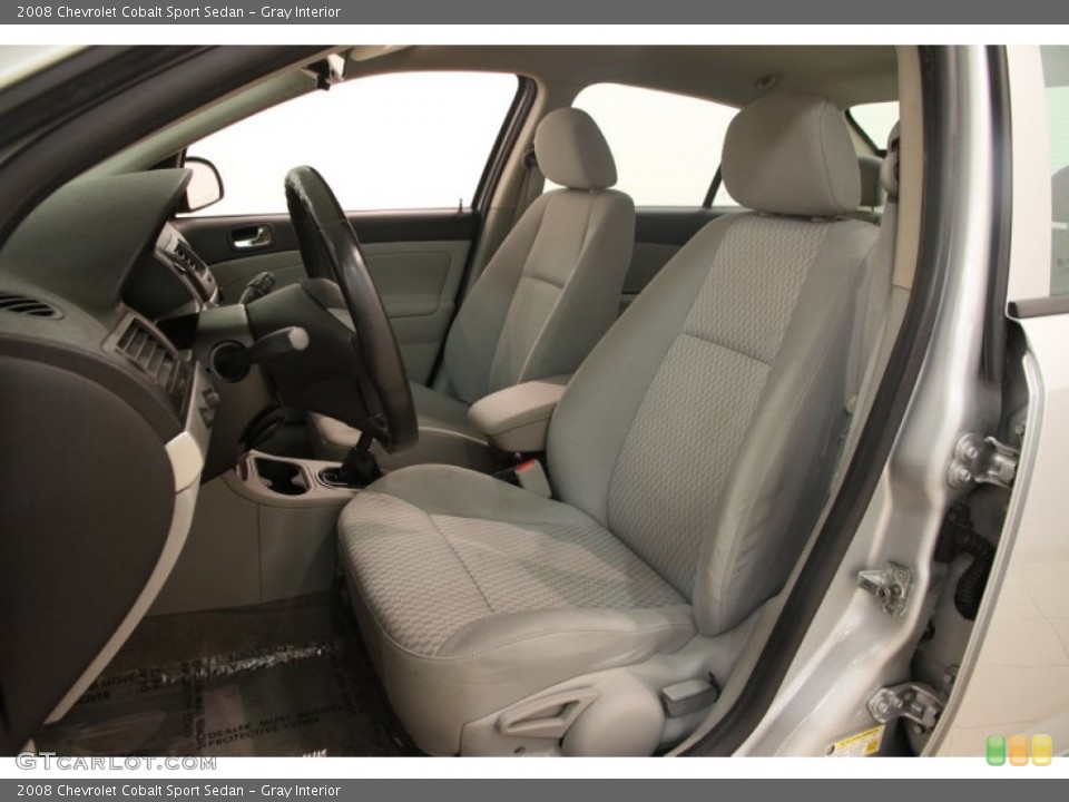 Gray Interior Front Seat for the 2008 Chevrolet Cobalt Sport Sedan #99600099