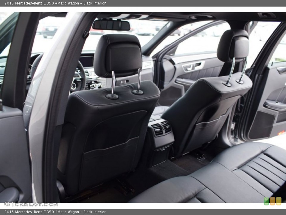 Black Interior Rear Seat for the 2015 Mercedes-Benz E 350 4Matic Wagon #99601758