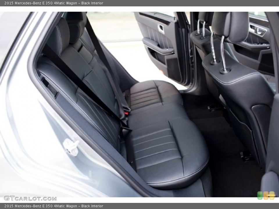 Black Interior Rear Seat for the 2015 Mercedes-Benz E 350 4Matic Wagon #99601779
